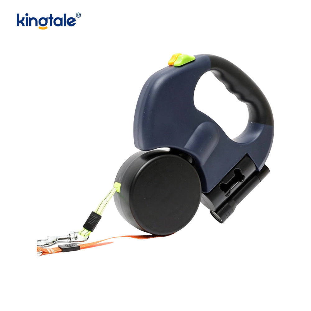 360 Degree Retractable Double Dog Leash with LED Light 360 Degree Retractable Double Dog Leash with LED Light