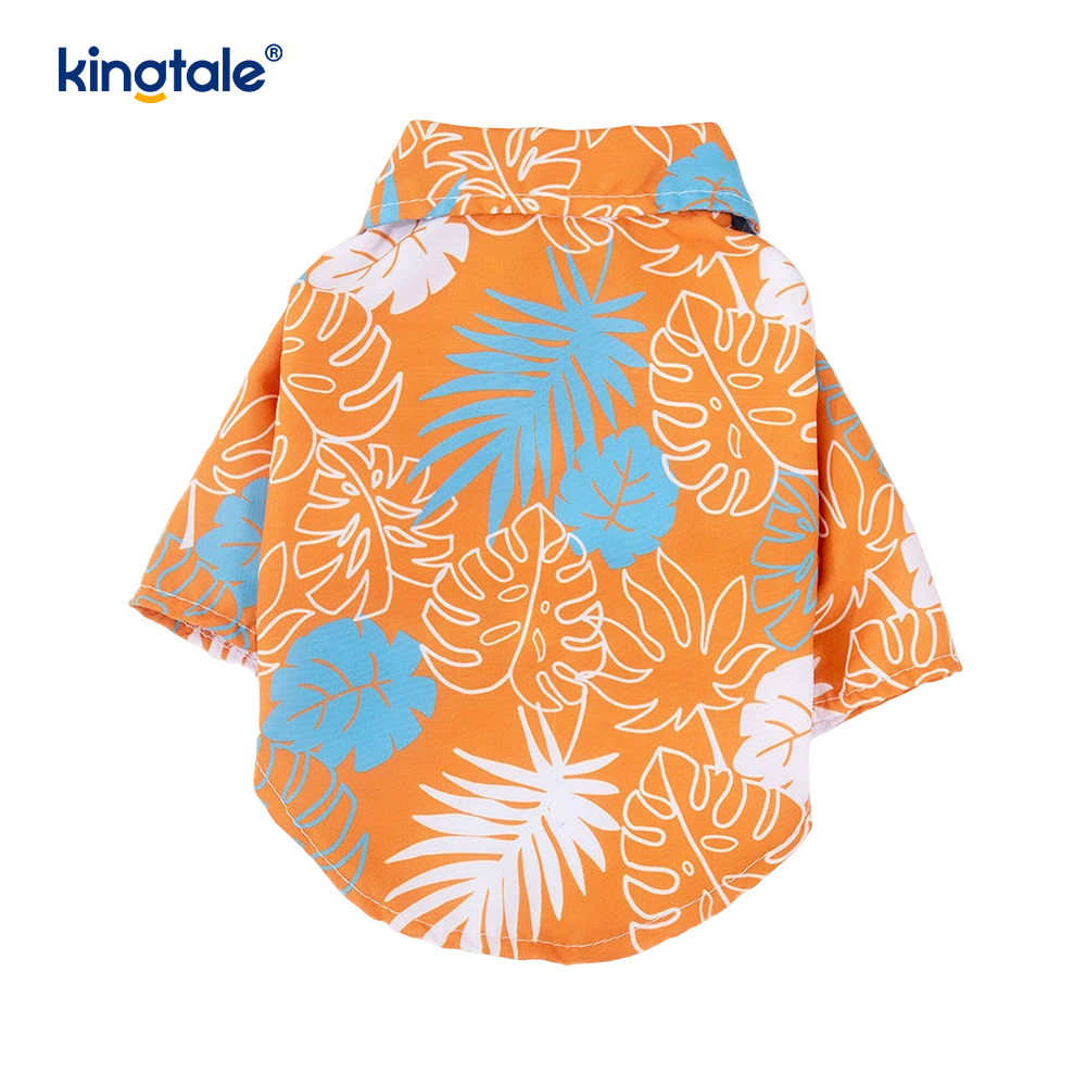 Shirts Hawaiian Style Dog T-Shirts Summer Beach Dog Apparel Cat Outfit Shirt